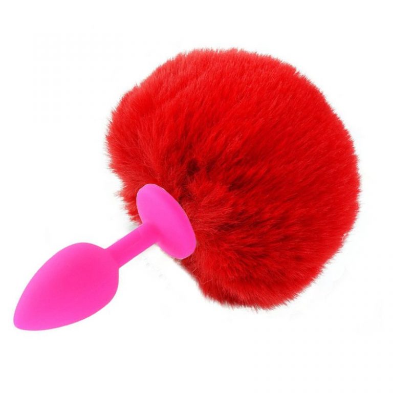 Dilatador Anal Siliconado Fucsia S Con Pomp N Rojo Peque O