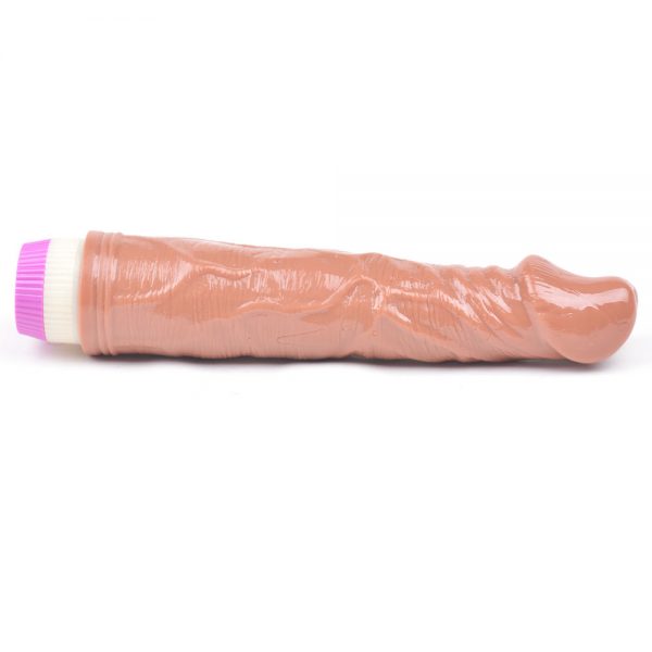 Vibrador Siliconado En Diseño Americano Café