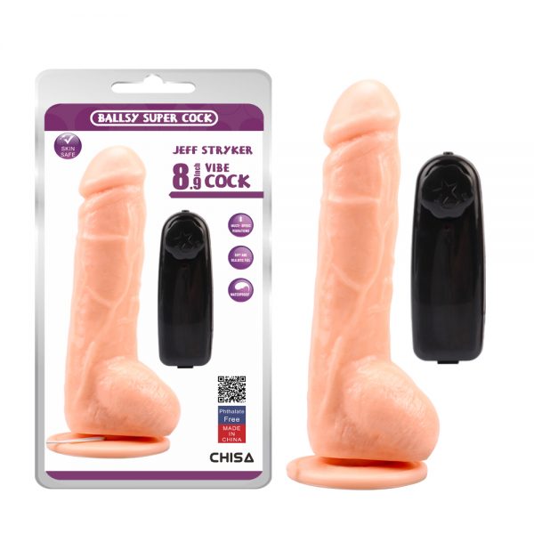 Vibrador Con Sopapo y Control A Distancia Jeff Stryker