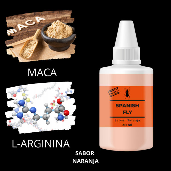 Aceite De Masaje Íntimo Con L-Arginina y Sabor Naranja