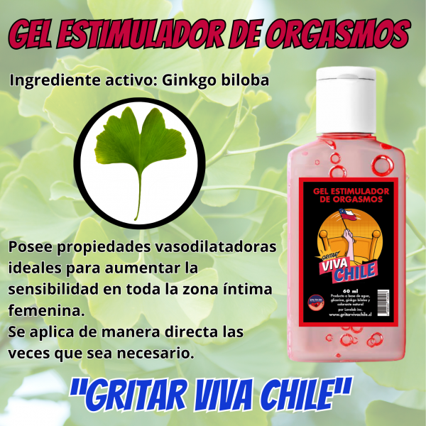 Gel Estimulador De Orgasmos "Gritar Viva Chile"