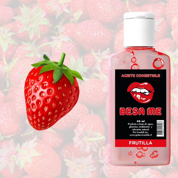 Aceite Comestible Y Lubricante Sabor Frutilla