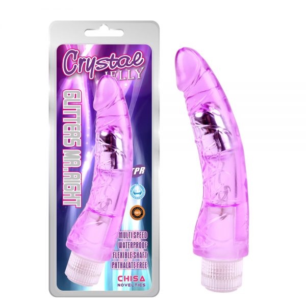 Vibrador Glitters Mr.Right - Purple COD2110