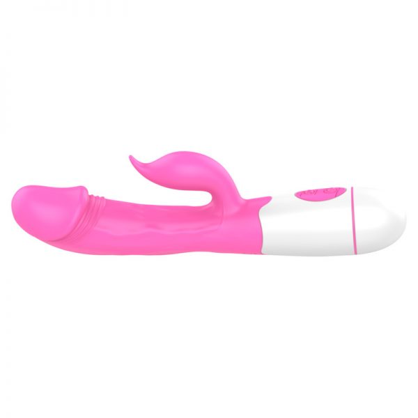 Vibrador Doble Con Delfín Estimulador Clitorial