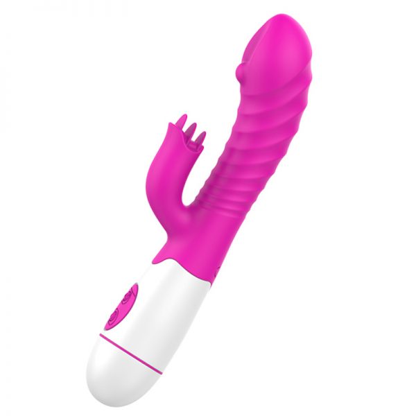 Vibrador Doble Con Mini Estimuladores De Clítoris