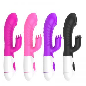 Vibrador Doble Con Mini Estimuladores De Clítoris