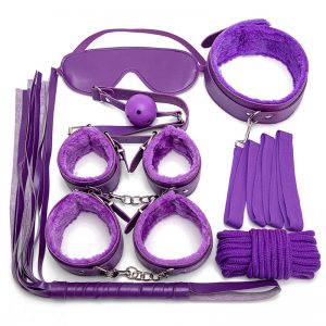 Kit Bondage De 7 Accesorios Morado