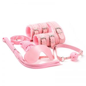 Kit Bondage De 7 Accesorios Rosado