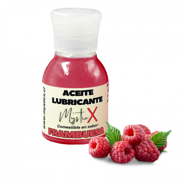 Aceite Lubricante Comestible Mystic X Frambuesa 30 ml.