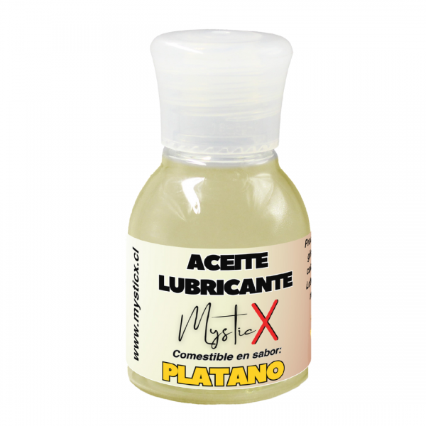 Aceite Lubricante Comestible Mystic X Platano 30 ml.