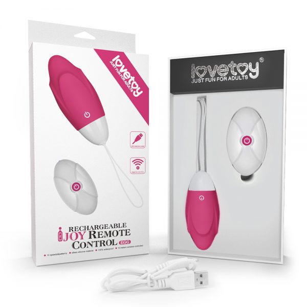 Huevo Vibrador Inalámbrico Recargable Rosado