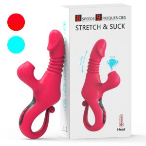 Vibrador Doble Estimulación (Succión y Estiramiento)